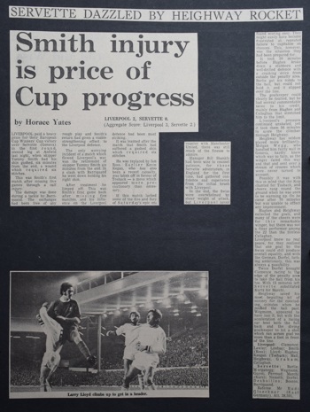 Smith injury is the price of cup progress - 29 September 1971